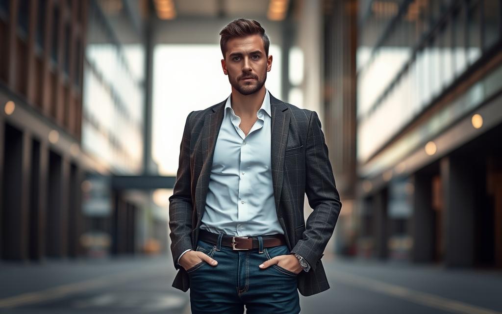 men's business casual outfits with jeans